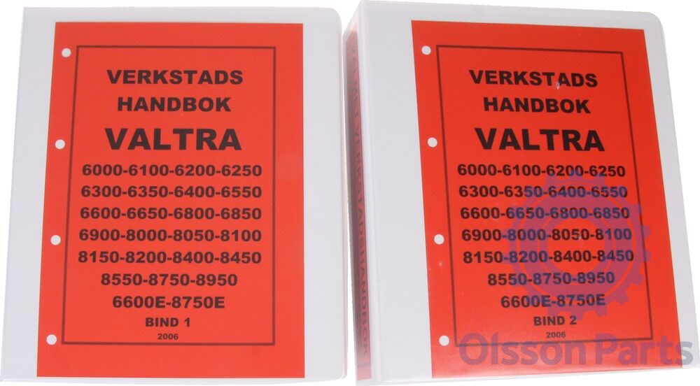Valtra 6000 to 8000 Workshop Manual Printed 
