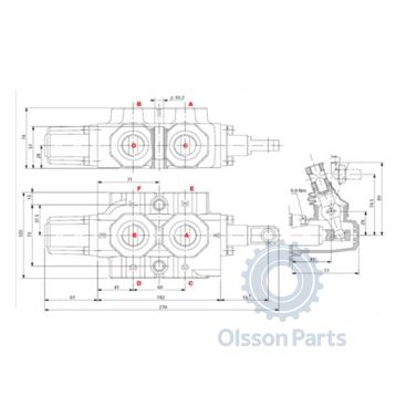 Selector valve - 6/2, 3/4 BSP, manual