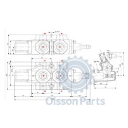 Selector valve - 6/2, 3/4 BSP, manual