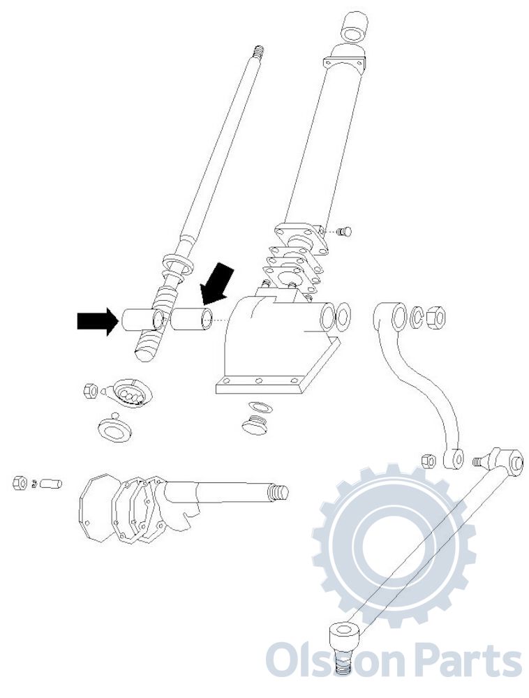 Bushing steering box ref.no. 81717471 E1ADKN3558 E1ADKN3576