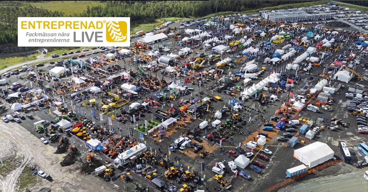 Bild uppifrån på mässan entreprenad live 2026