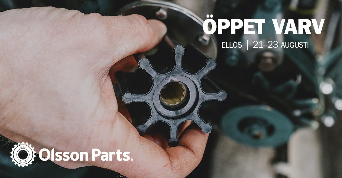 Bild p&aring; n&auml;r man byter impeller som en m&auml;ssbild f&ouml;r &ouml;ppet varv 2026